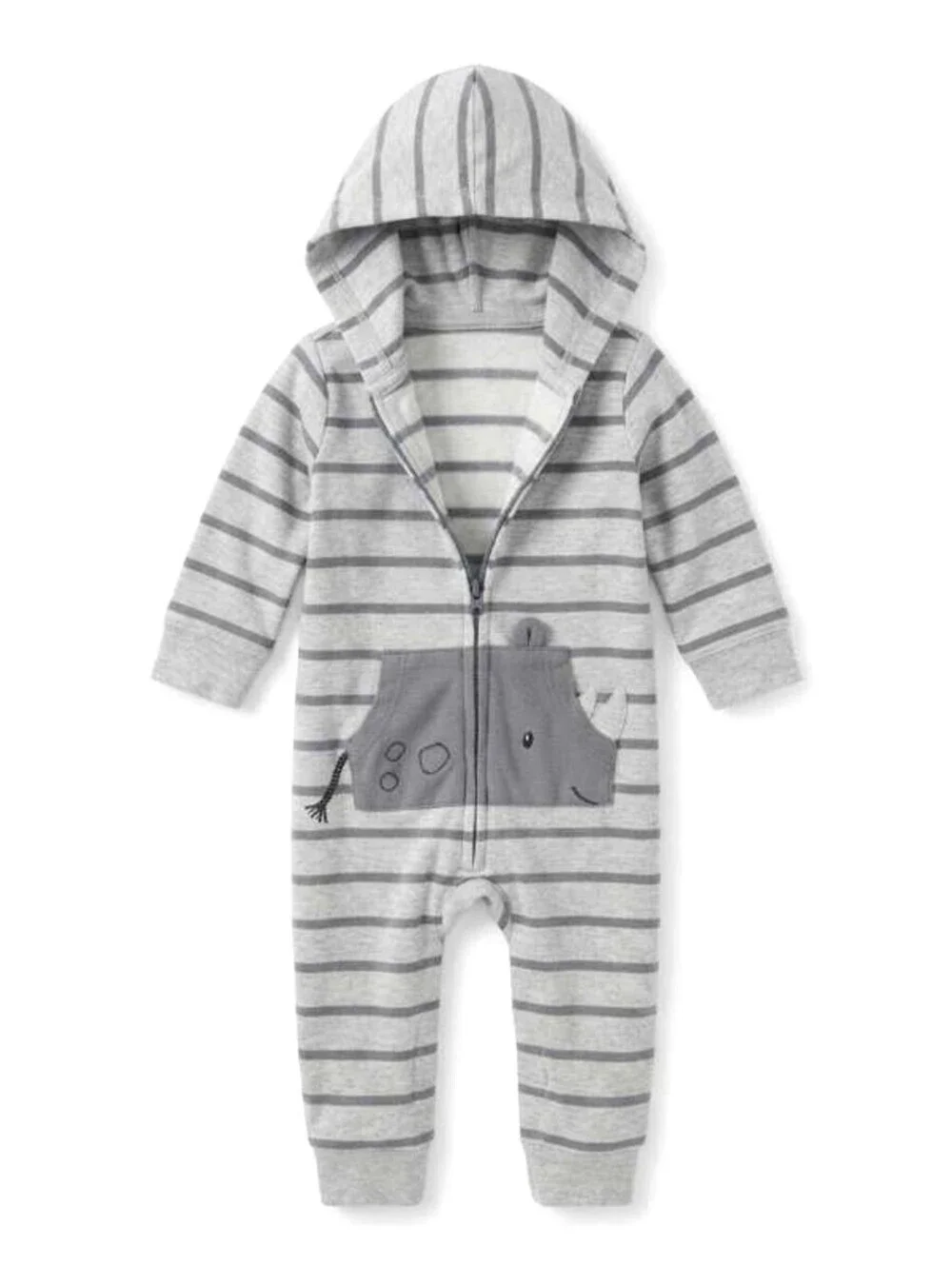 Just One You by Carter's Baby Rhino Hooded Jumpsuit 18M